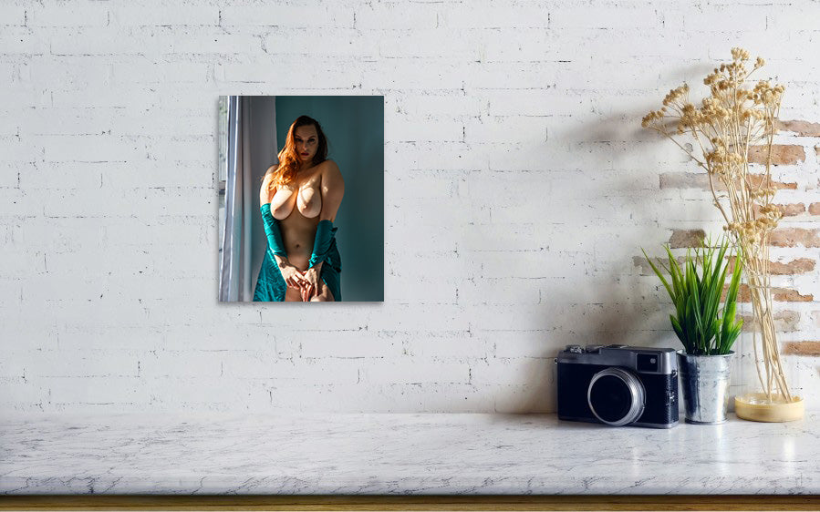 Print - Curves on Turquoise